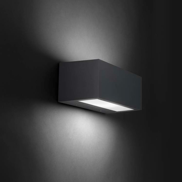 LEDS C4 Aplique Ip66 Nemesis Aluminium 90*220Mm E27 15W Gris