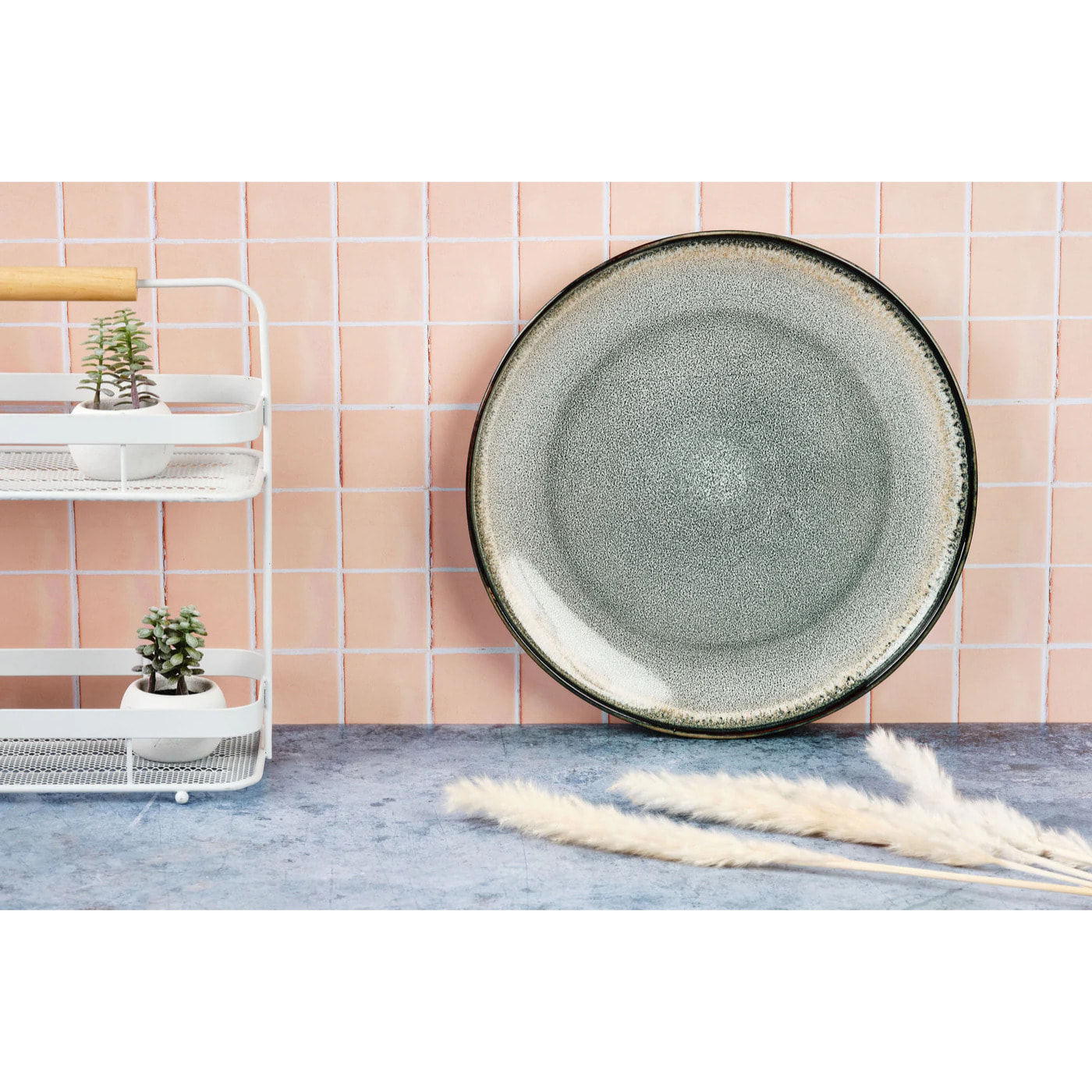 Plateau de service GENESIS Ø33cm - Terre