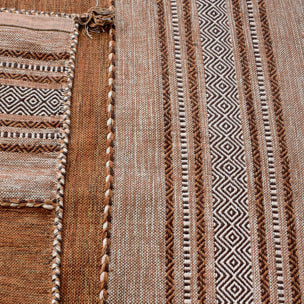 Tapis kilim Buvo tissé à la main en Coton