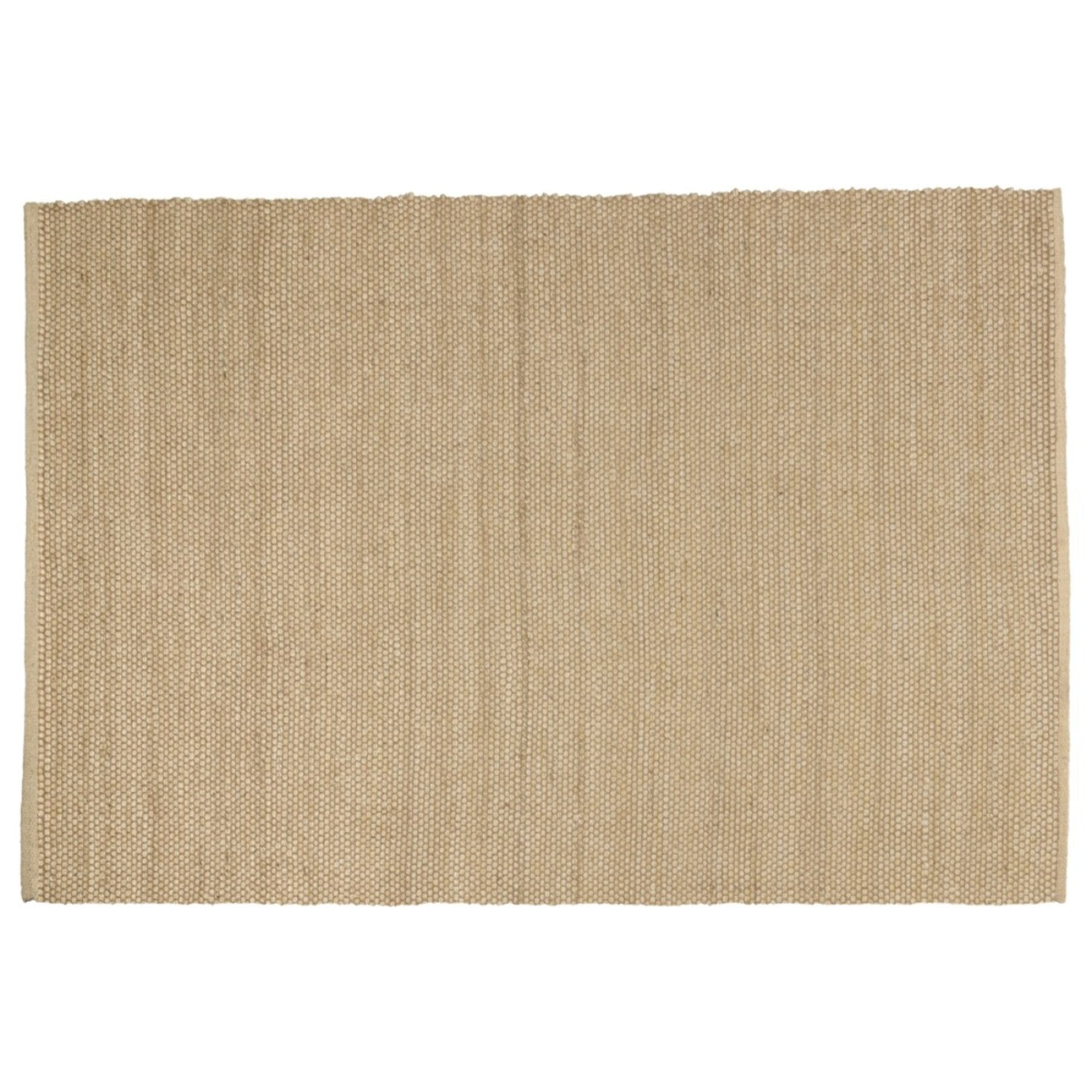 QUENTIN - Tapis rectangulaire 160x230cm en jute et coton beige