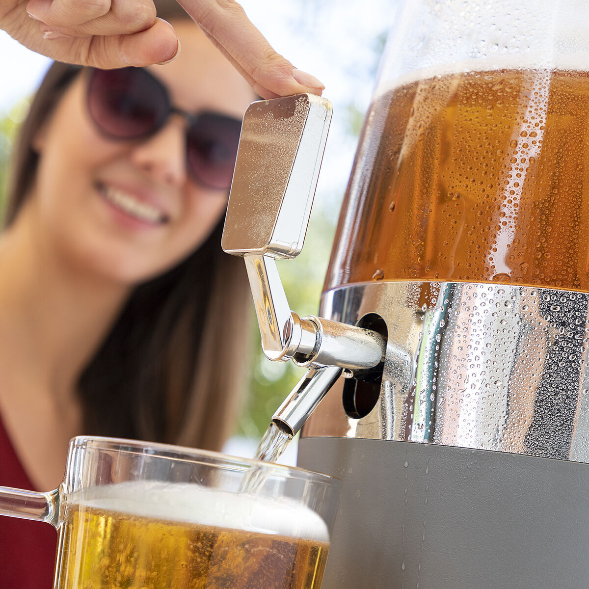 Confezione Ciotole per Aperitivi 2 in 1 e Dispenser Bevande Refrigerante InnovaGoods