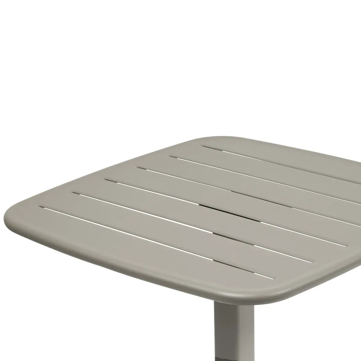 Table haute de jardin 2 places Alegoria 70x70cm café