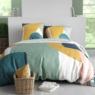 Parure Housse De Couette 3pcs 100% Coton 57 Fils OSLO