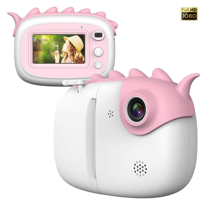 Fotocamera digitale A6 con stampa istantanea. Touch screen, video Full HD.