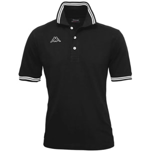 Kappa - Polos Hombre Negro - Logo Maltax 5 Mss