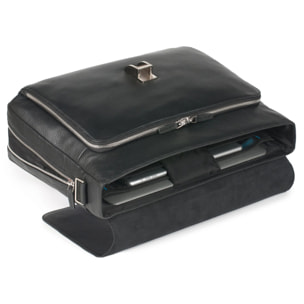 Piquadro Cartella porta computer espandibile con patta e scomparto porta iPad®Air/Air2