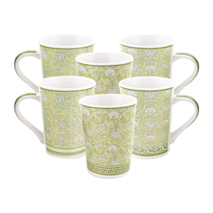 Lot de 6 mugs, SOLIMAN