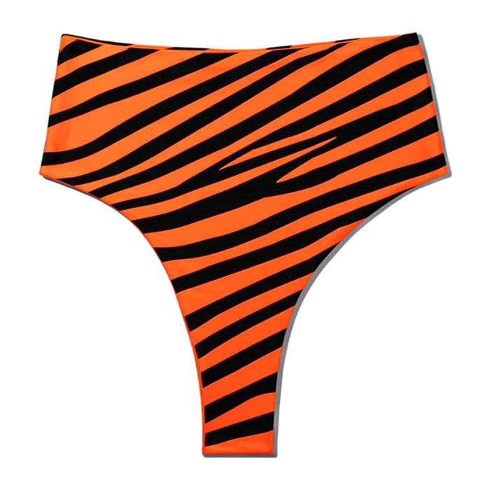 Bikini Mujer Parte Inferior Maui Zebra Naranja