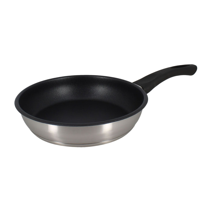 Poêle antiadhésive en acier inoxydable 20cm - tous feux FIRST
