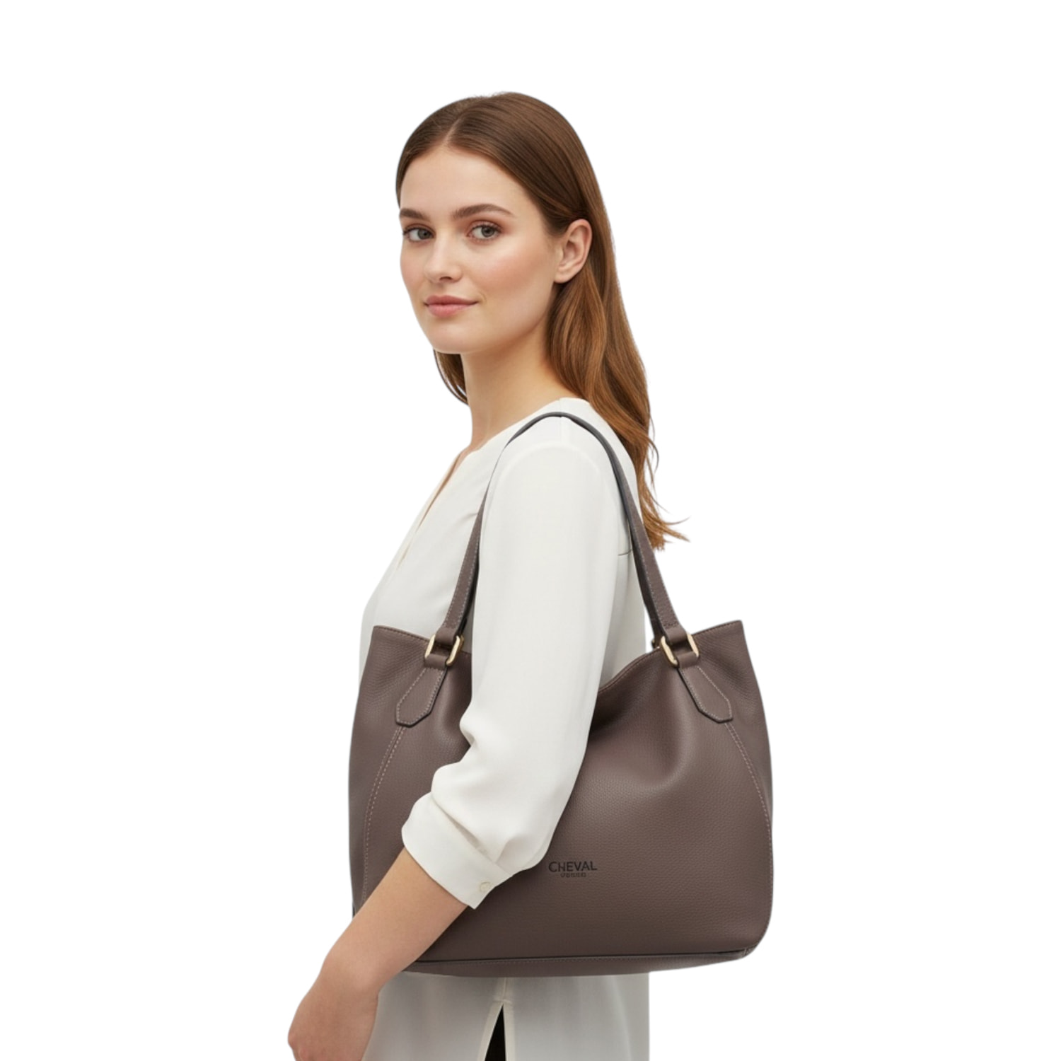 Borsa a spalla Cheval Firenze Alba Testa di Moro