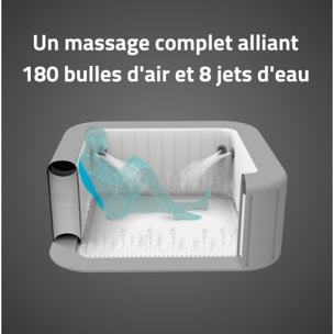 Bestway Spa gonflable carré Lay-Z-Spa Maldives HydroJet Pro avec WiFi 5-7 personnes