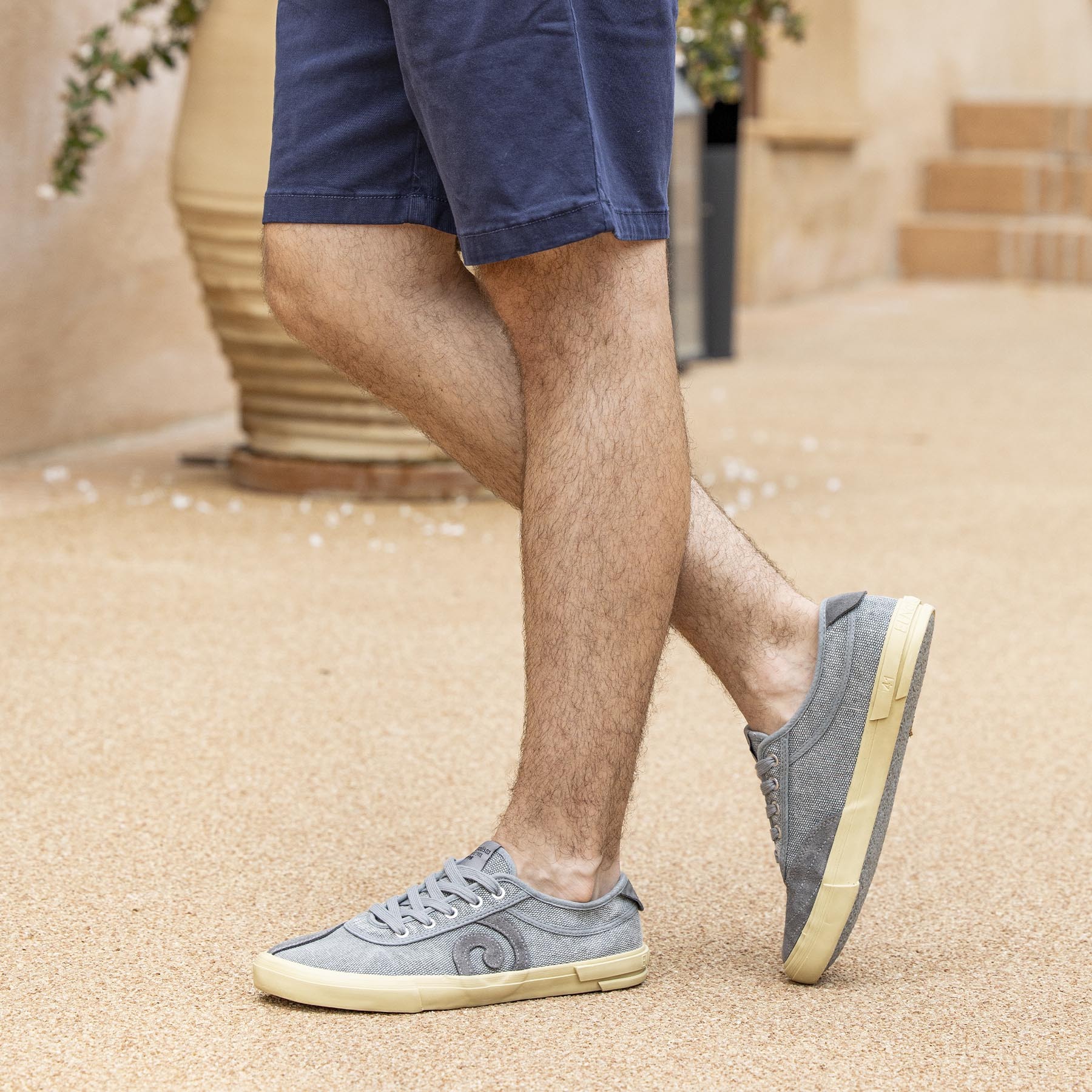 Zapatos N5953 WASHED COTTON BLUE/TEKO color Blue