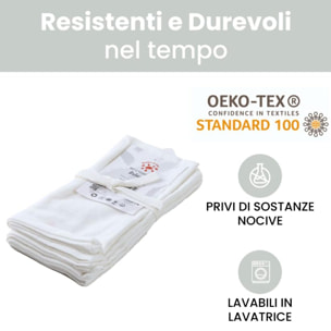 Intrecci – Set 6 tovaglioli in puro cotone 40x40 cm