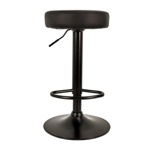 Tabouret De Bar Reglable Mumford Noir - Lot De 2
