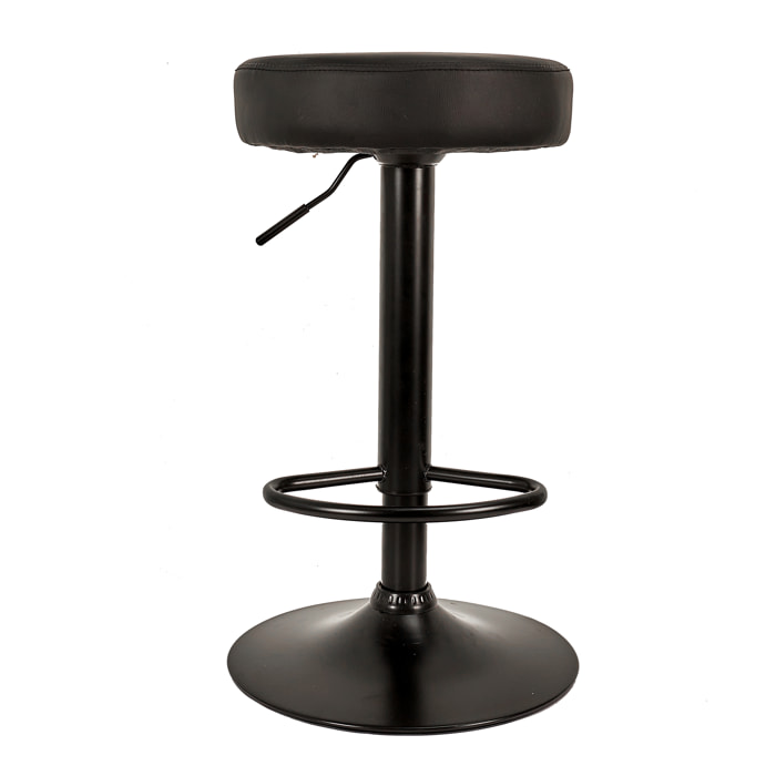 Tabouret De Bar Reglable Mumford Noir - Lot De 2