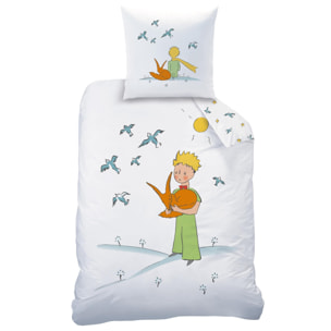 Parure de lit imprimée 100% coton, LE PETIT PRINCE BIRDS