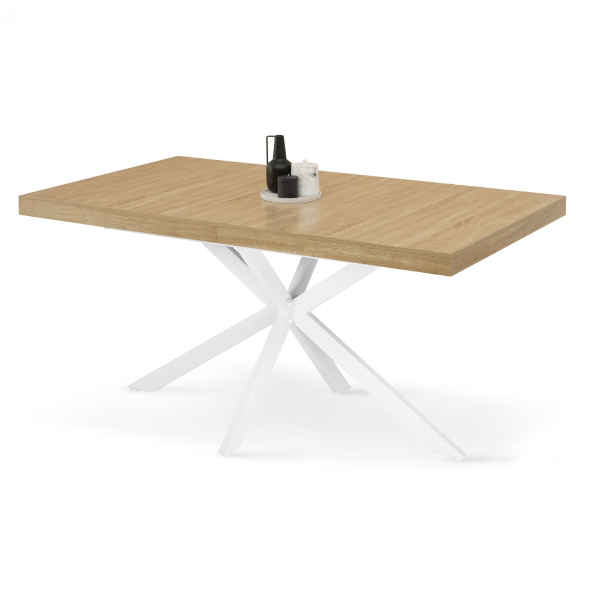 Table à manger extensible Spider 160-200cm avec rangement