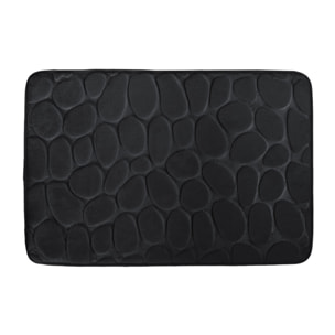 Tapis de bain Microfibre PEBBLE Noir MSV