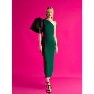 VESTIDO VICTORIA VARADERO VERDE NEGRO