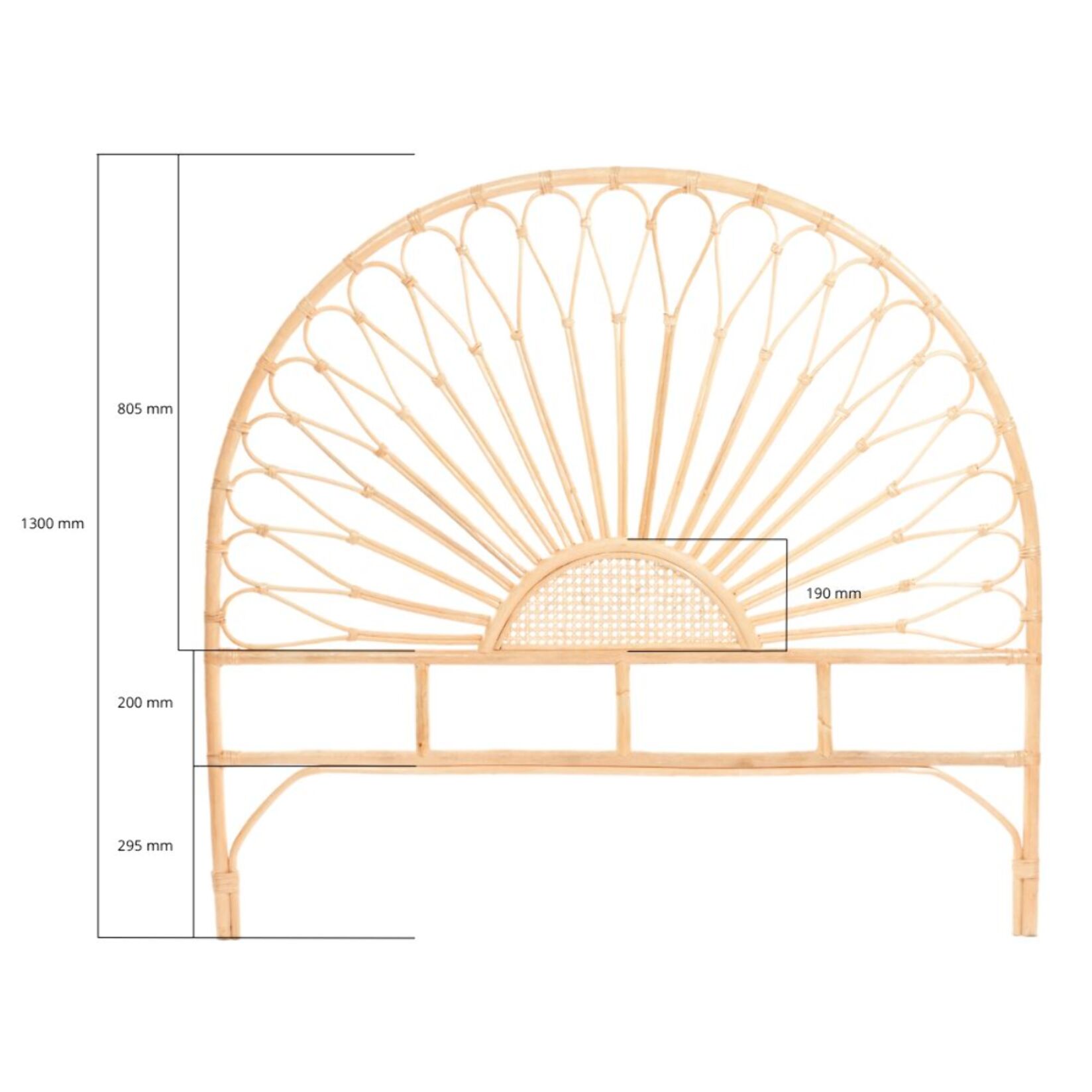 Tête de lit rotin CHIARA