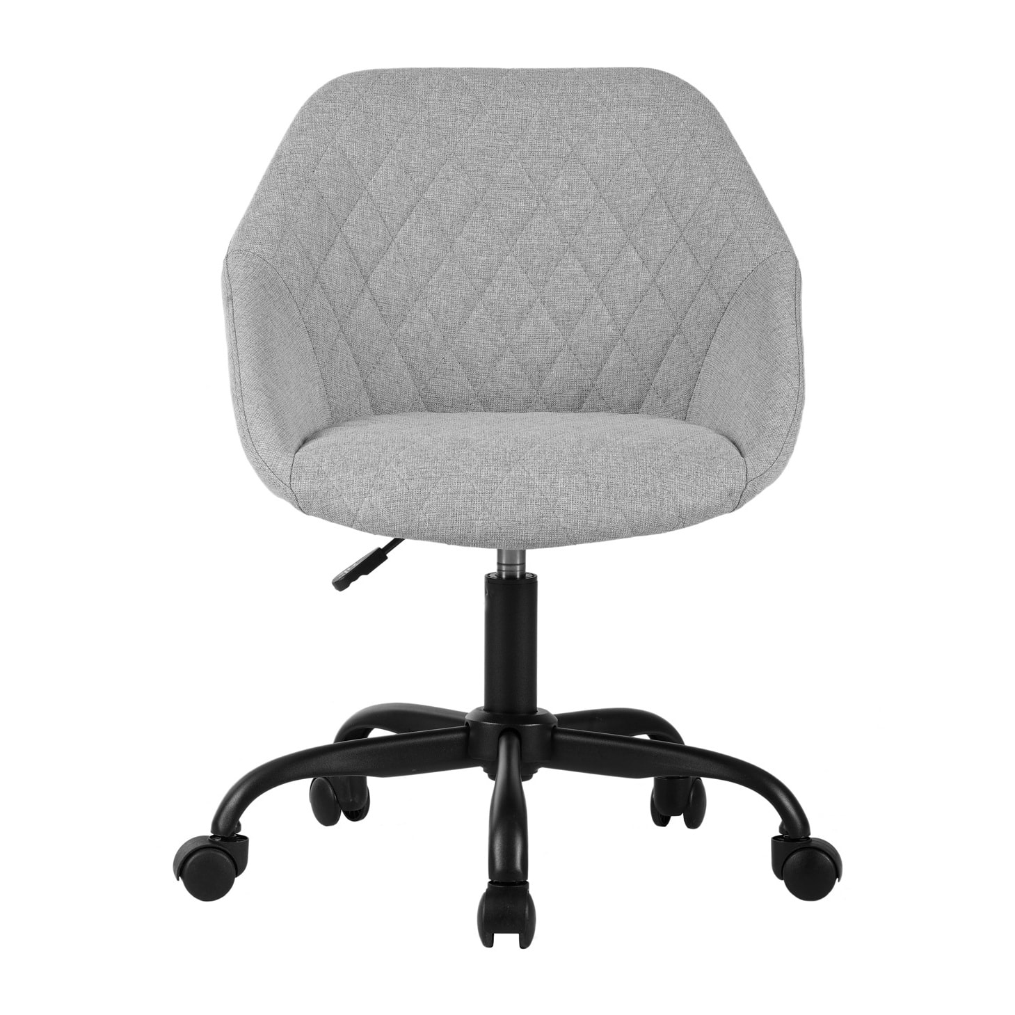 Silla de estudio Lucie tela gris 84x58x60 cm