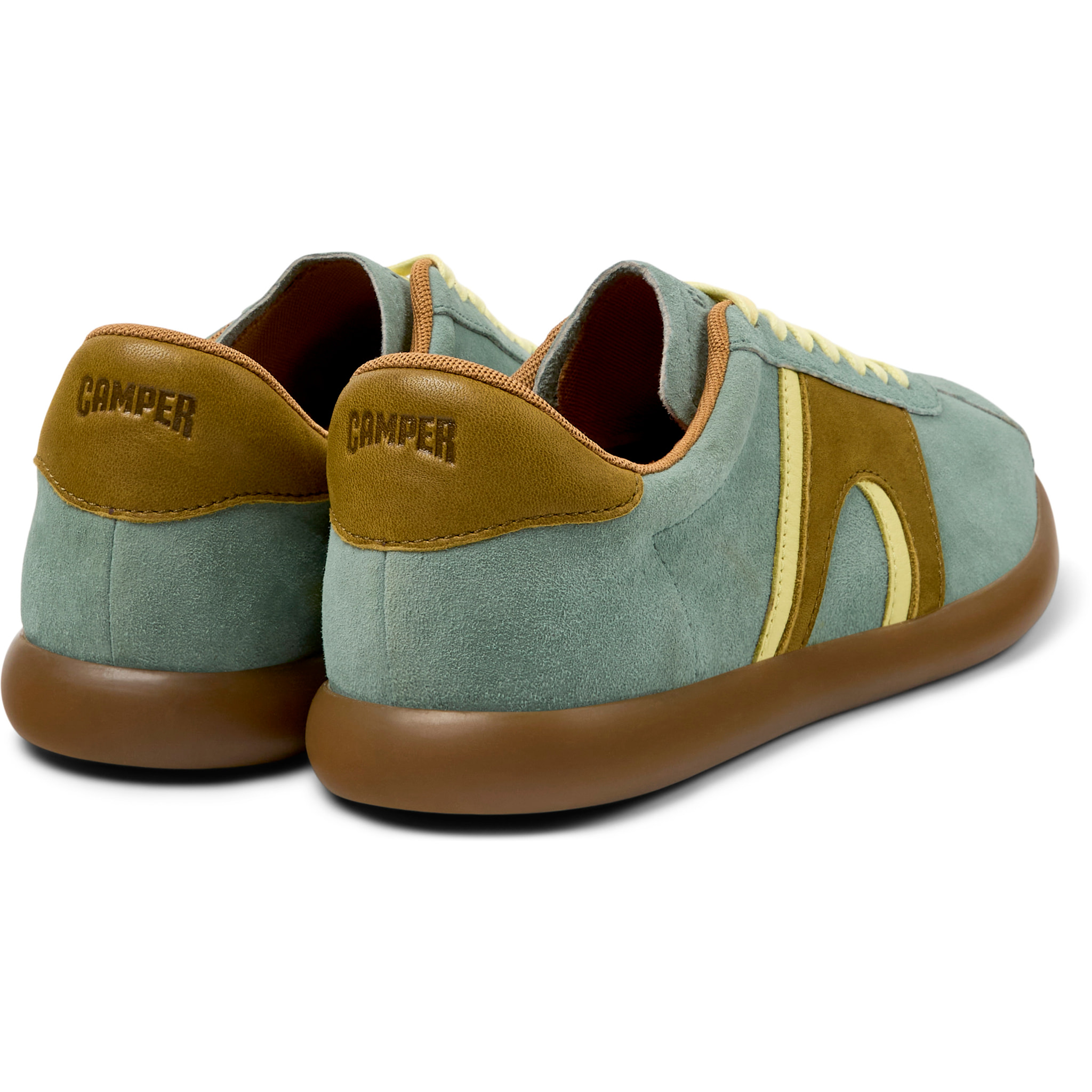 Sneakers - CAMPER Pelotas Soller - Verde - Pelle nabuk