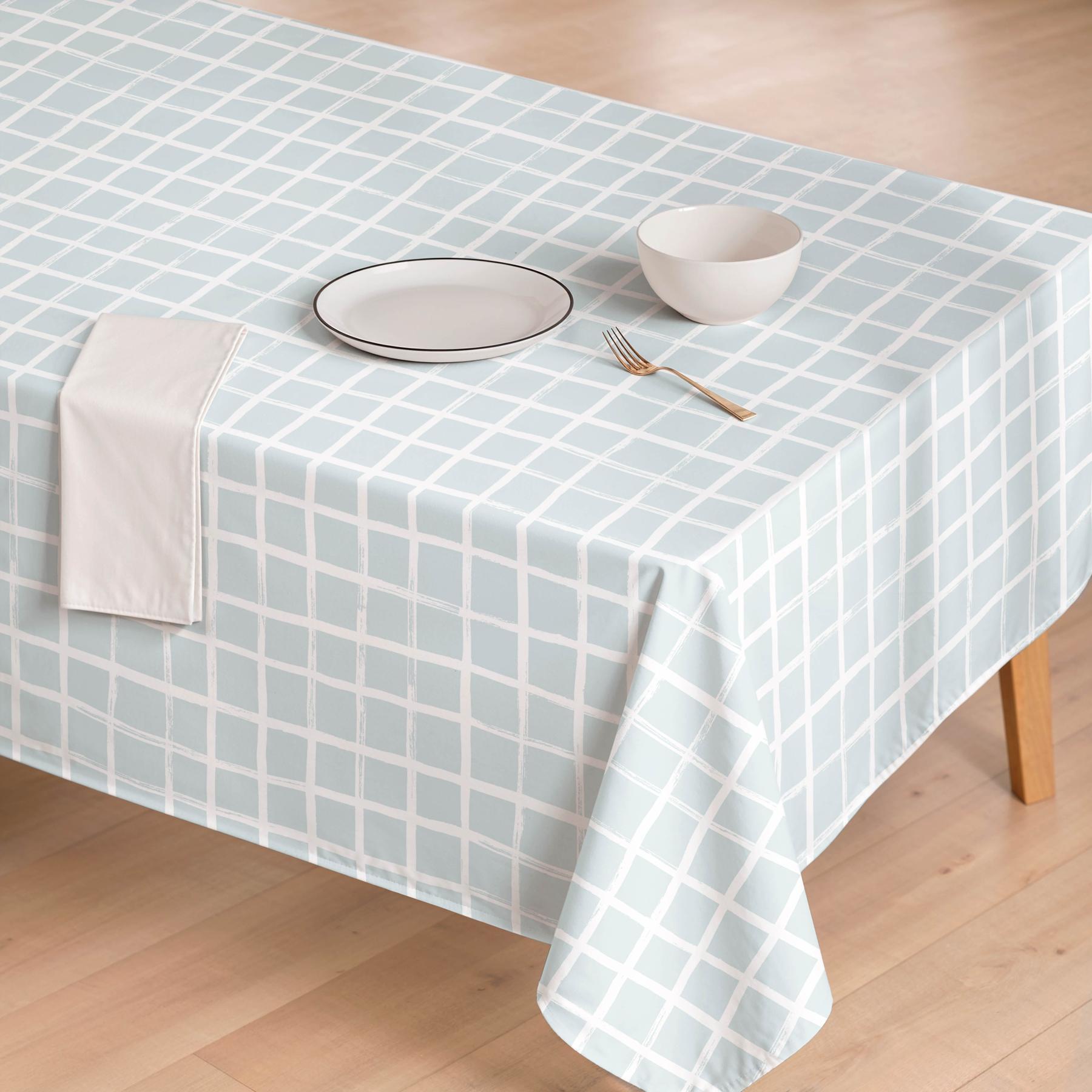 Mantel antimanchas MARISMA AZUL - 100% algodón