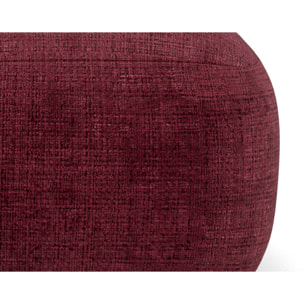 Grace - module d'assise sans accoudoir en velours texturé - Prune