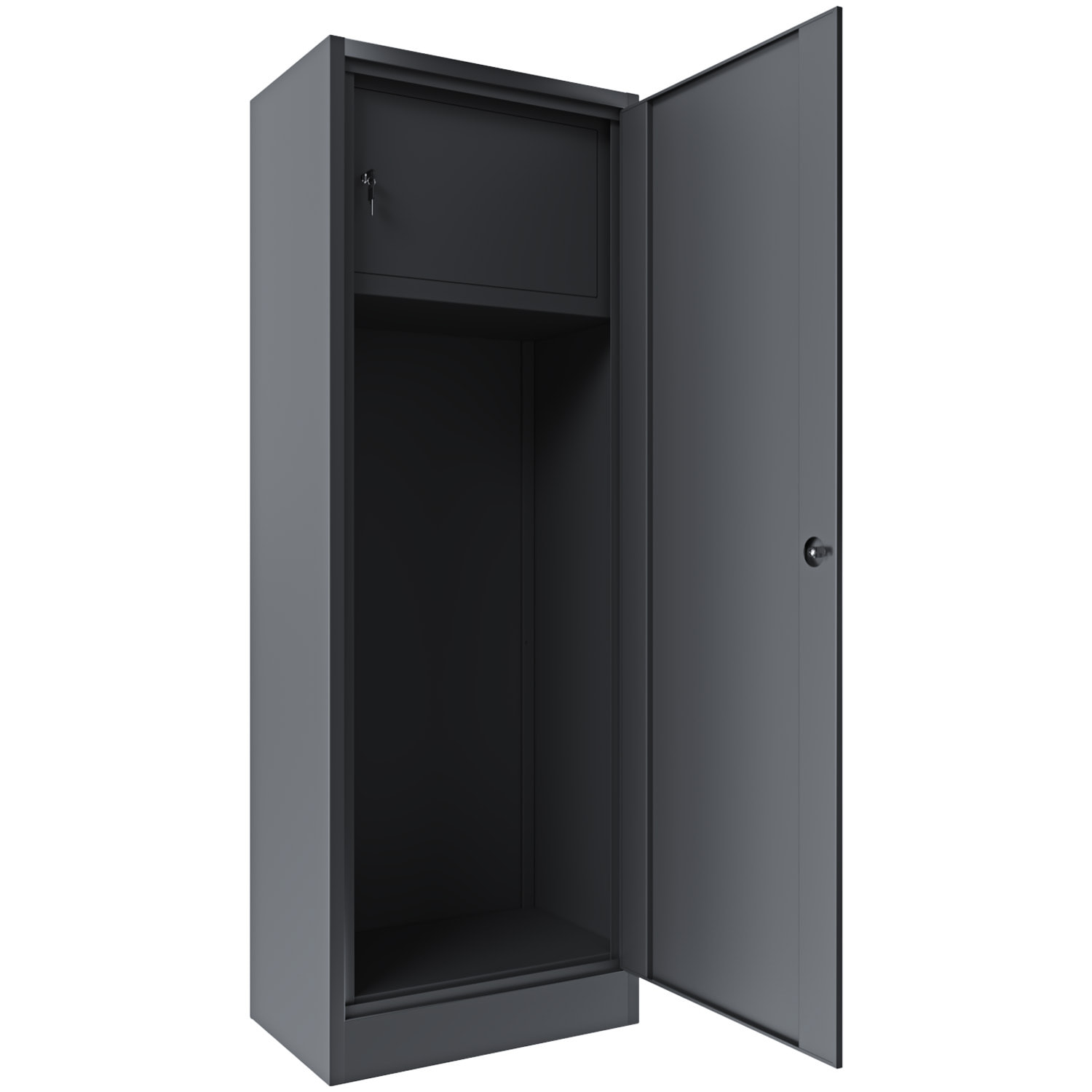 Armadio Portafucili 10 Posti Armadietto Armi Fuciliera In Lamiera Di Acciaio Con Cassetto Tesoretto Con Serratura Doppia Chiave 148x53.5x32 Cm Grigio