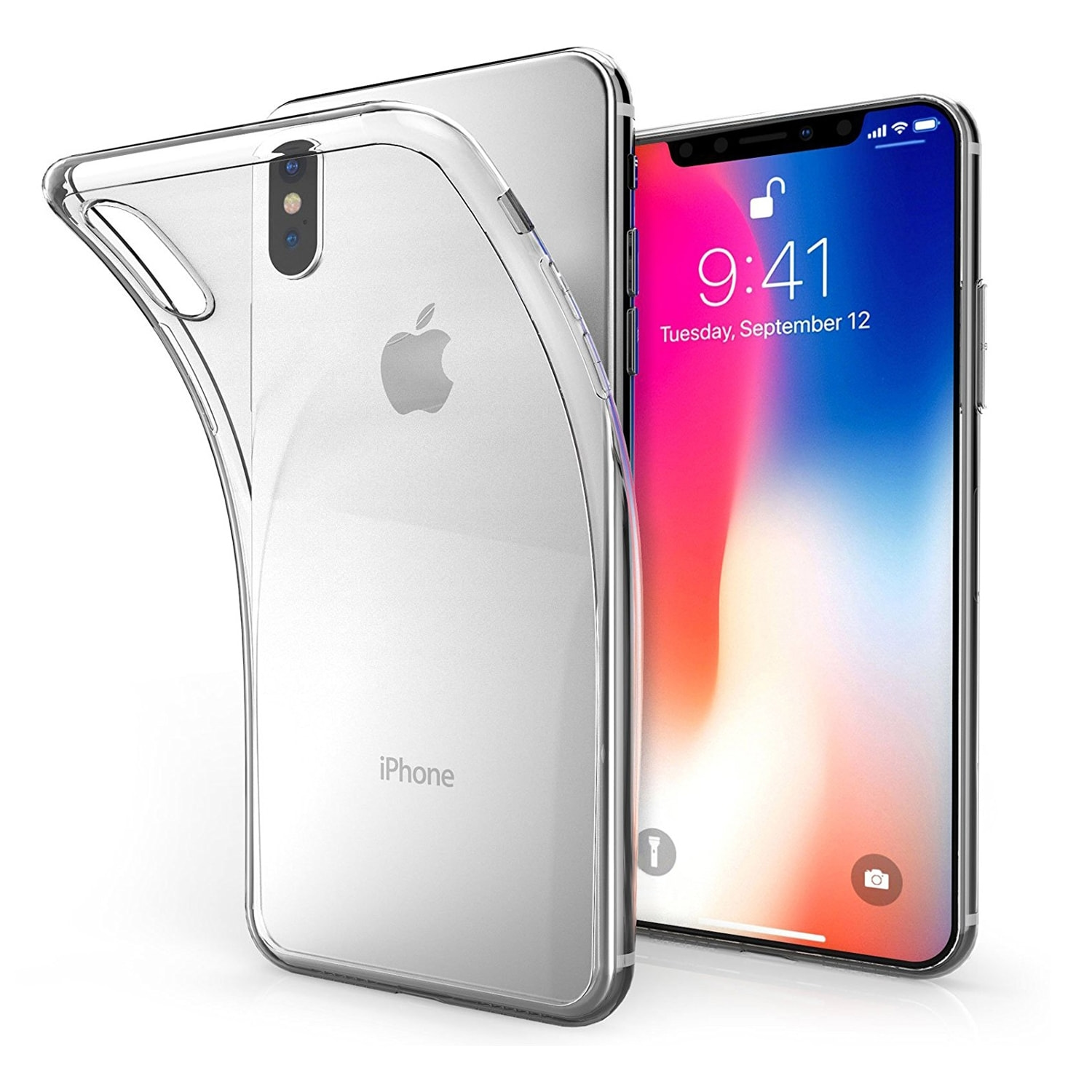 Coque iPhone Xs Max souple en silicone transparente