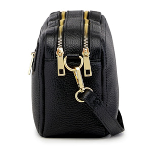 Borse Donna colore Nero-in pelle Made in Italy 28x24x18cm