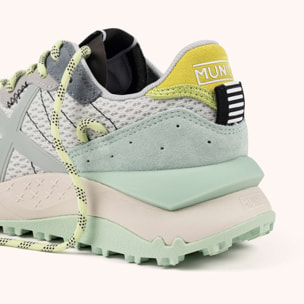 Zapatilla Urbana de Suela Chunky en Menta y Gris MUNICH SHIBUYA WMN 39