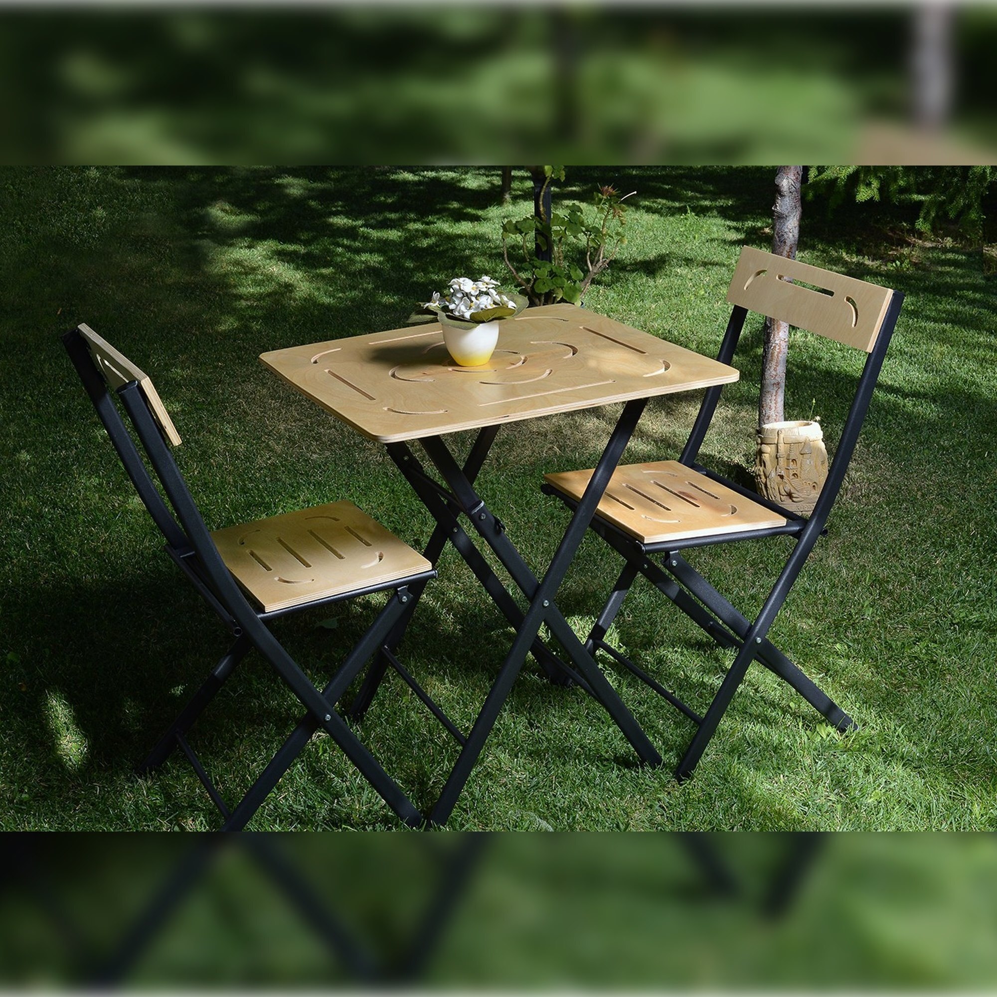 Set de mesa y sillas de (3 piezas)
