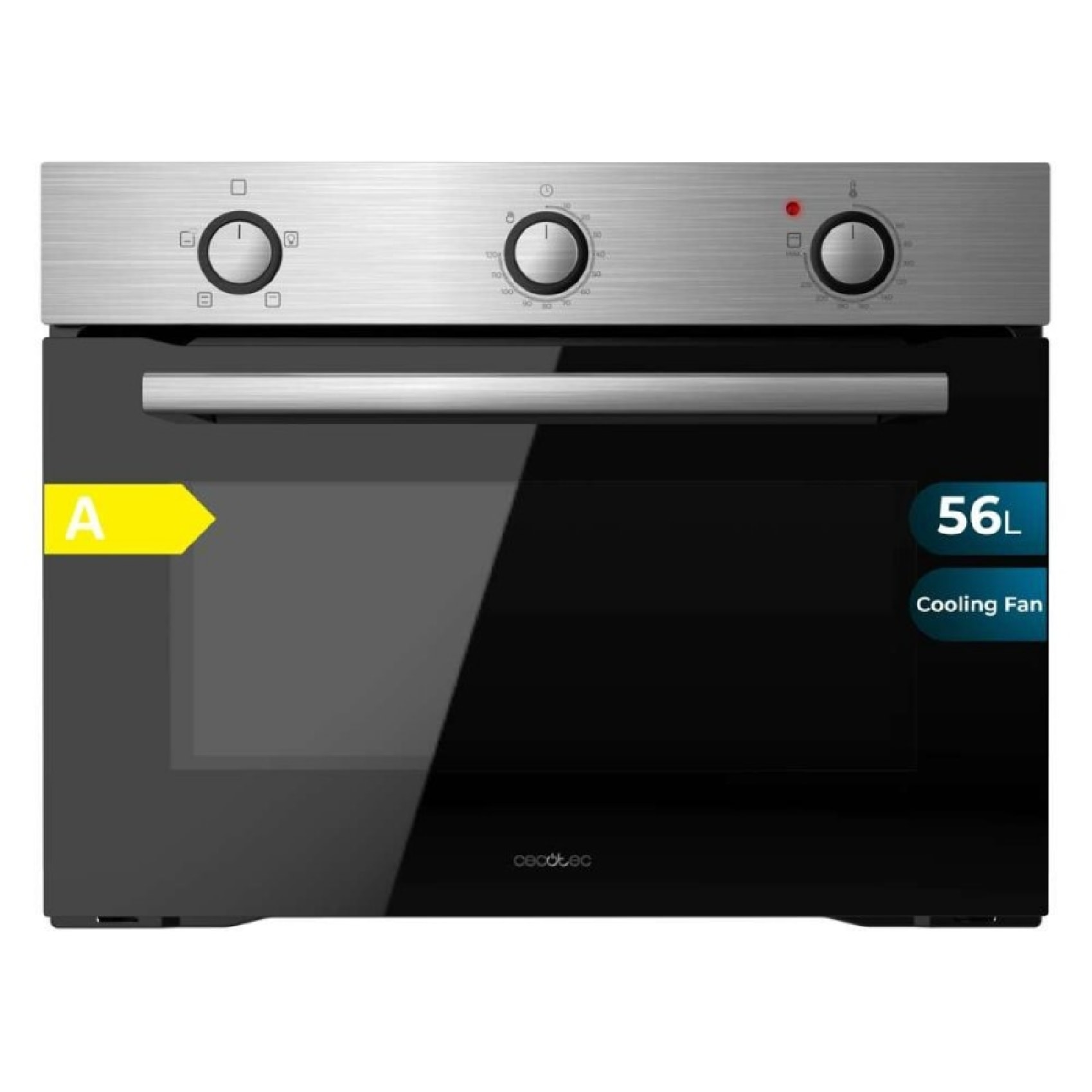 Horno Integrable 45cm de Alto Bolero Hexa C134500 Inox A 2600W, 56L de Capacidad