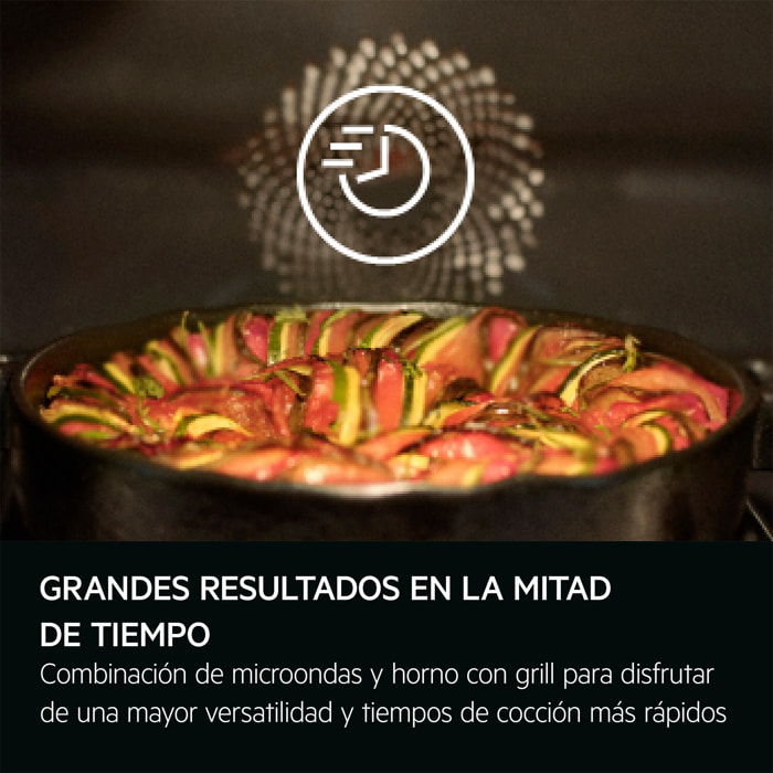 AEG Horno compacto 8000 MealAssist con Display CookSmart Touch 4,3 '', con WiFi TK8NK721B