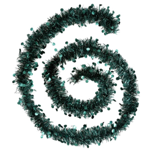 Guirlande de noël pastille embossée olive 100x4x2m