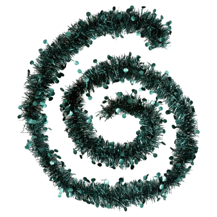 Guirlande de noël pastille embossée olive 100x4x2m