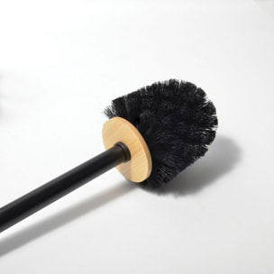 Brosse Wc avec support polyrésine & bambou YUMA Gris foncé Spirella