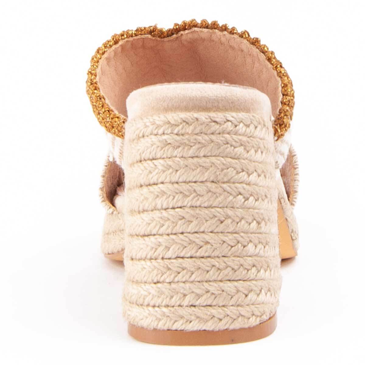 Sandalia De Tacón - Beige - Altura: 10 Cm