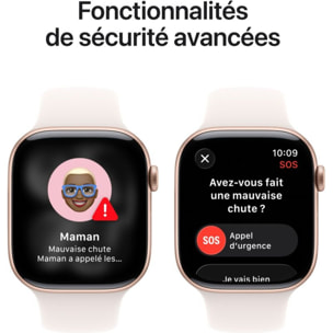Montre connectée APPLE WATCH 42mm Alu Or Rose Serie 11 S/M