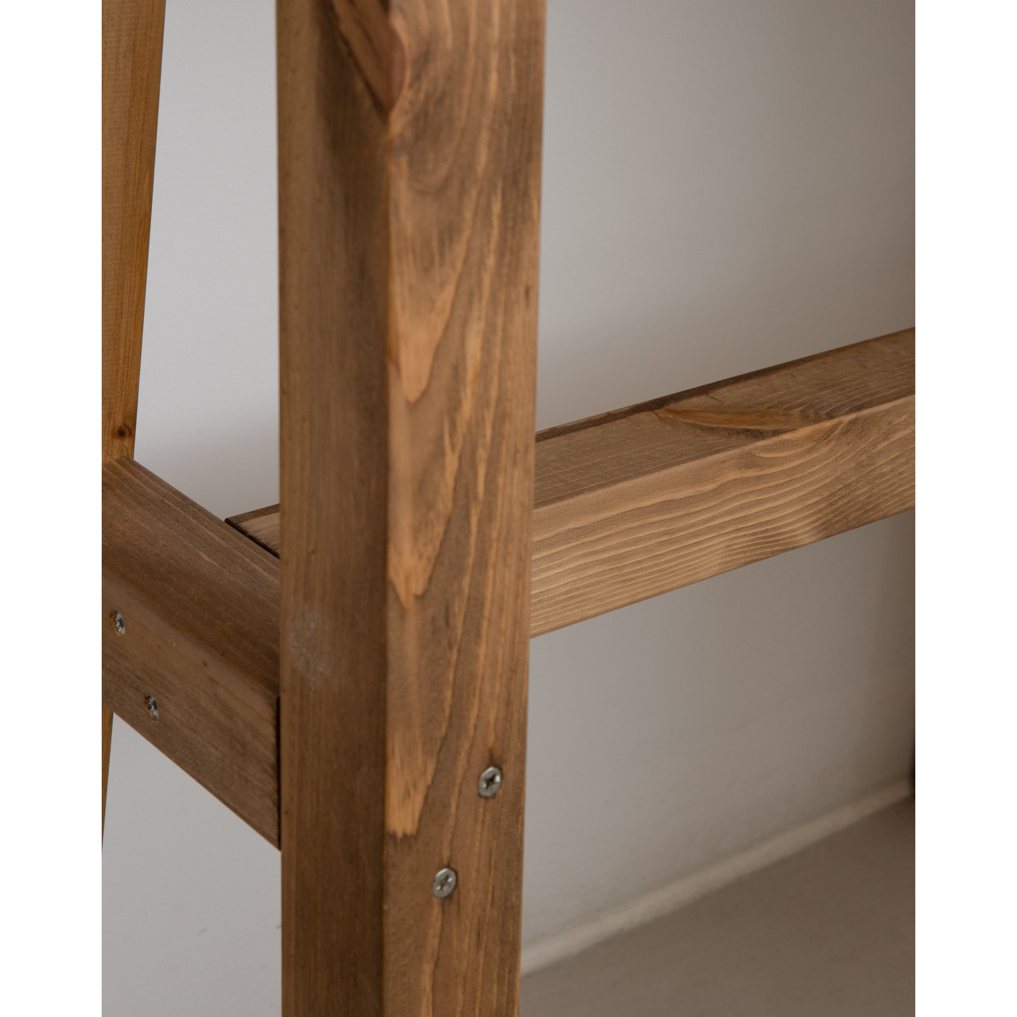 Console en bois massif couleur chêne foncéde 100x80cm Hauteur: 80 Longueur: 100 Largeur: 35