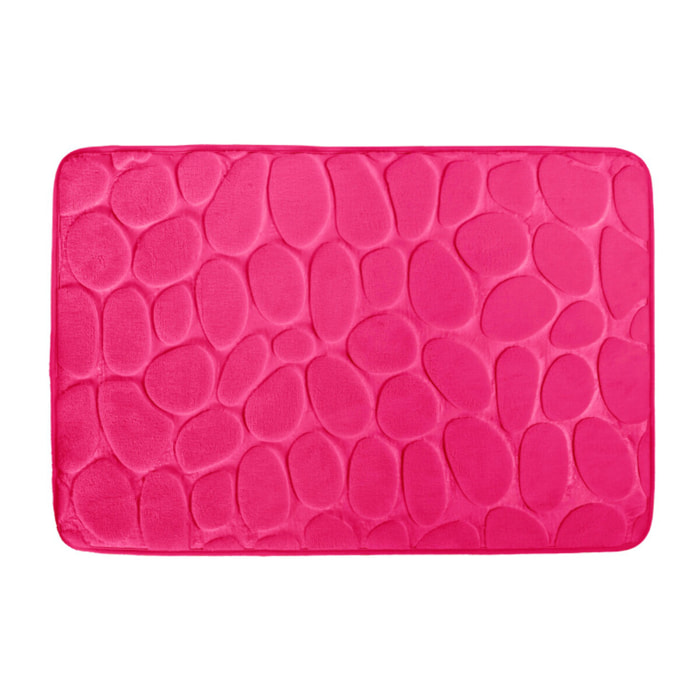 Tapis de bain Microfibre PEBBLE Rose Fuschia MSV