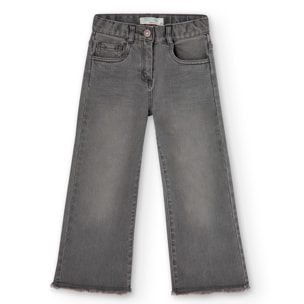 Pantalón denim elástico de niña