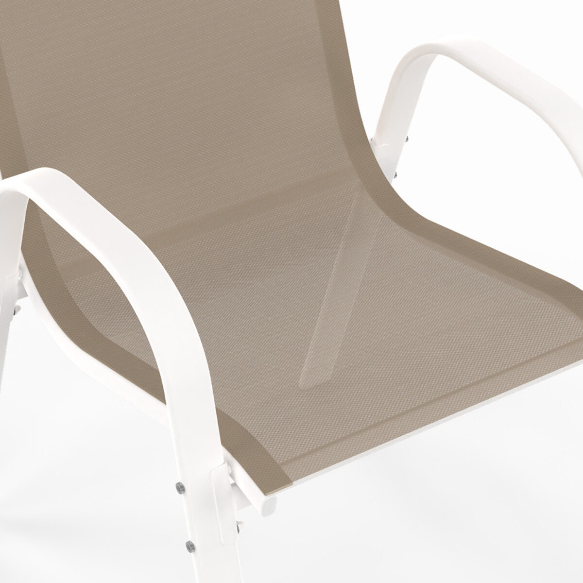 Ensemble repas Formentera 6 places beige