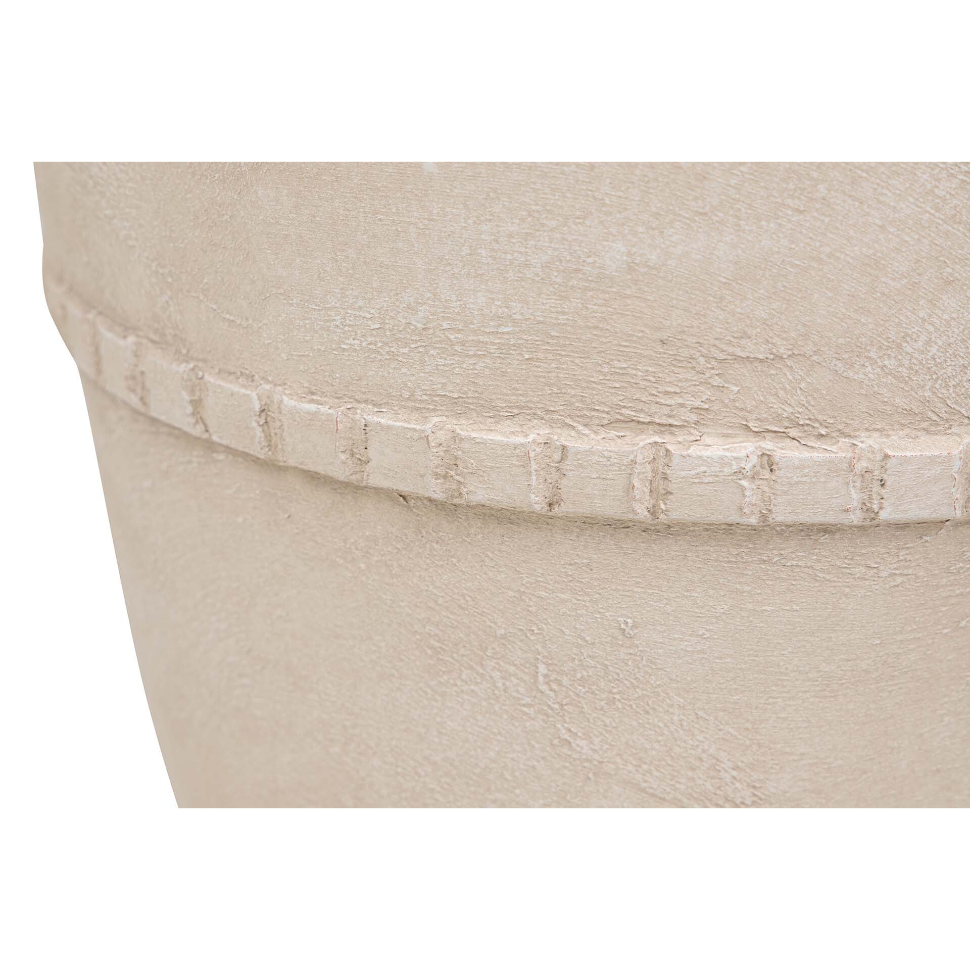 Florero Ceramica Beige 27x27x50 Cm