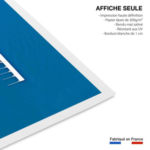 Poster deco mer embarcadère Affiche seule