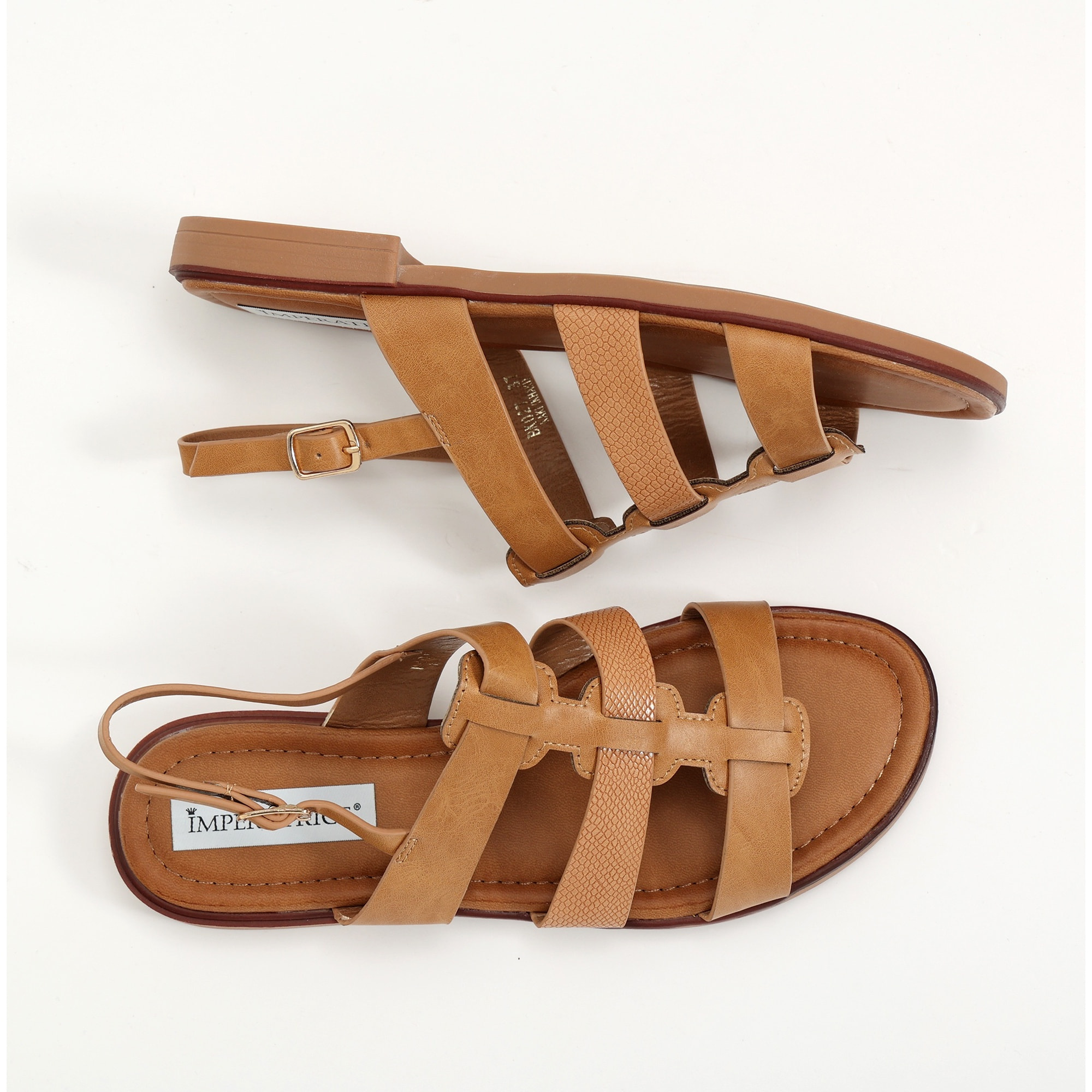 Sandali bassi in simil pelle