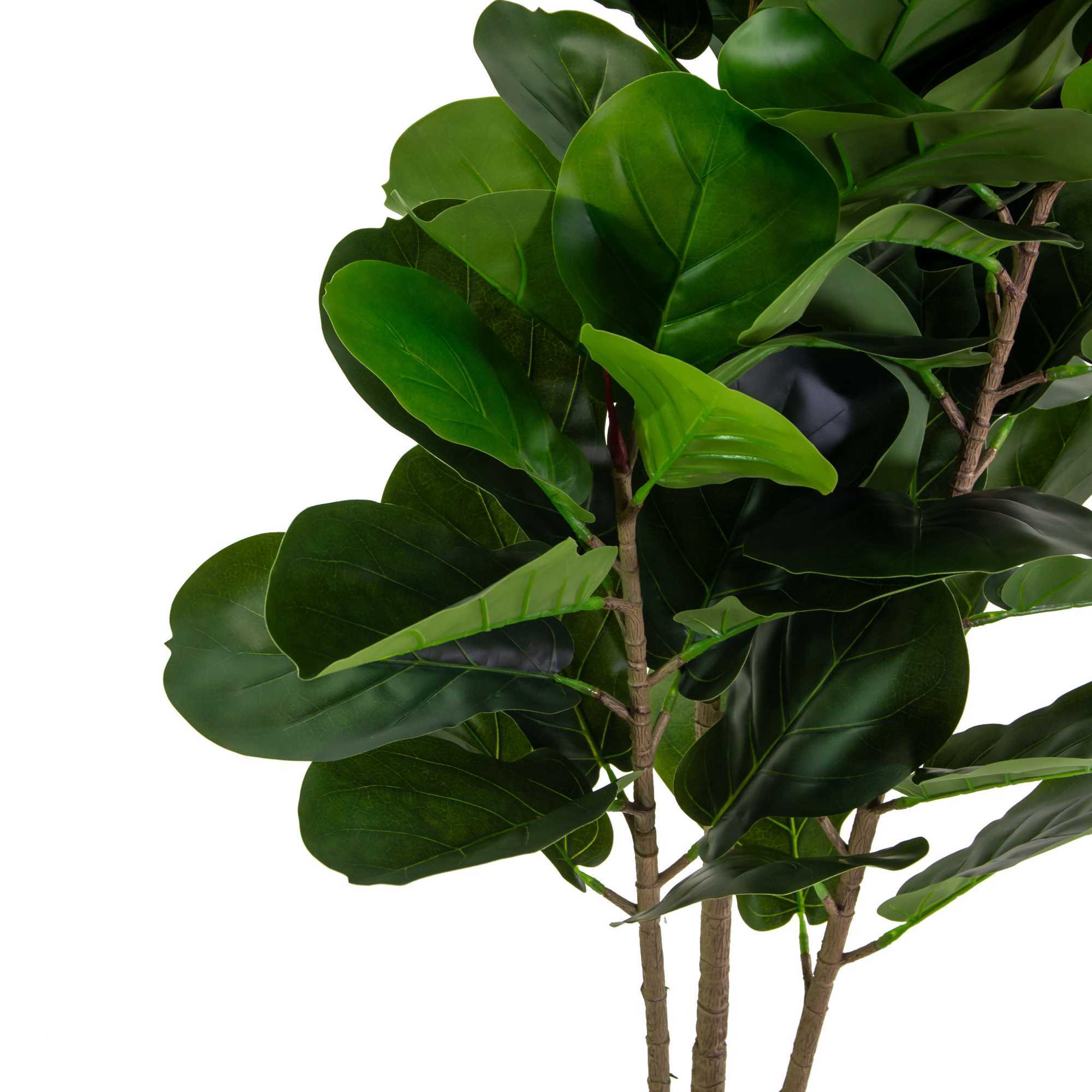 Pianta artificiale Ficus Vacchetti in plastica cmh150