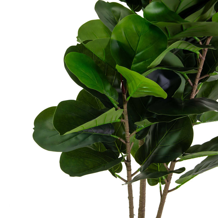 Pianta artificiale Ficus Vacchetti in plastica cmh150