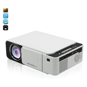 Video proyector LED T500 Wifi, con Airplay y Miracast. Soporta Full HD1080, 30 a 170 pulgadas, altavoz y mando.